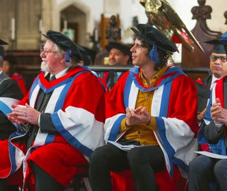 CBeebies star & local education advocate celebrate Honorary degrees with fellow graduates